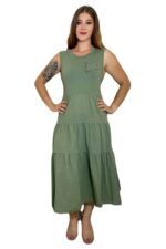 olivno zelena obleka