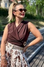 rjava bluza