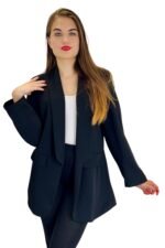 ČRN ELEGANTEN SAKO ALEŠA ZA MOČNEJŠE DAME