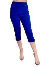 MODRE KAPRI HLAČE HARMONY ZA MOČNEJŠE DAME