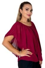 bordo rdeča bluza