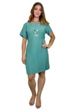 mint poletna obleka za močnejše