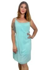 turkizna poletna obleka