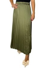 olivno zeleno plisirano krilo