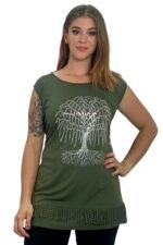 olivno zelena tunika