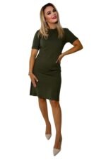 olivno zelena obleka