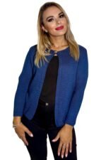 modra pletena jopica